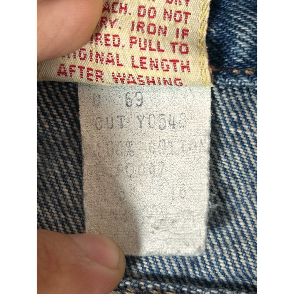 Vtg 80s 90s Calvin Klein High Waist Straight Jeans Made in USA 100% Cotton 34 - Picture 9 of 9